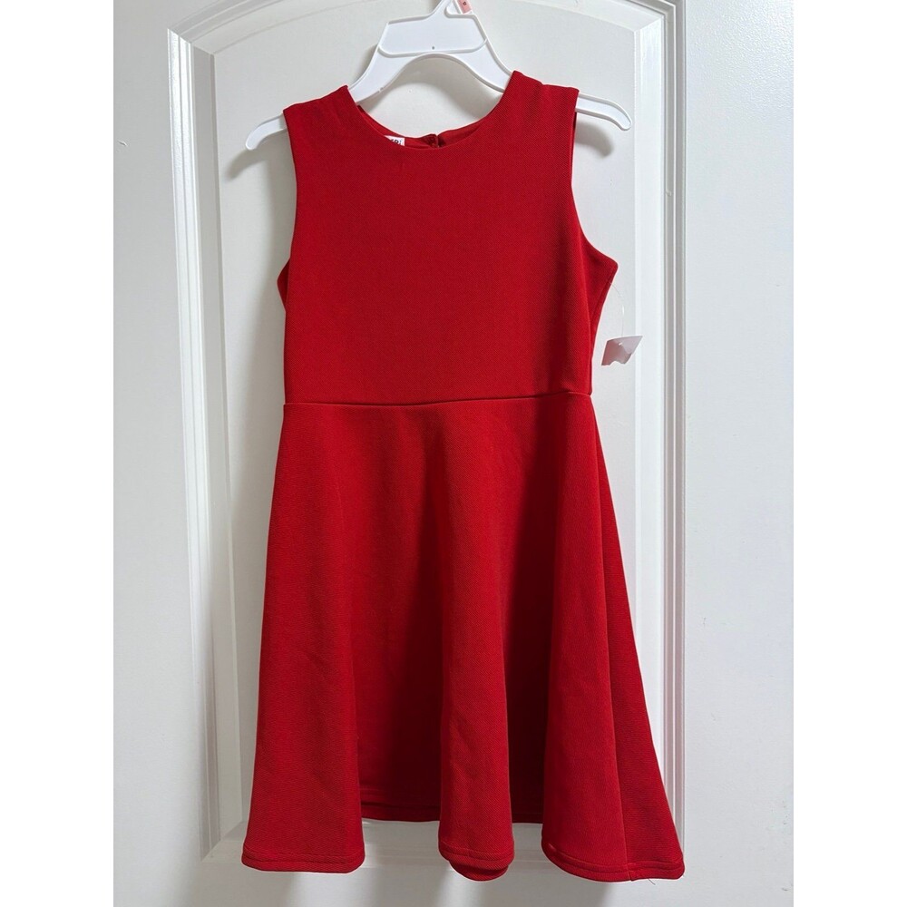 Blueberi Boulevard‎ holiday sleeveless Red Dress size 10 NWT